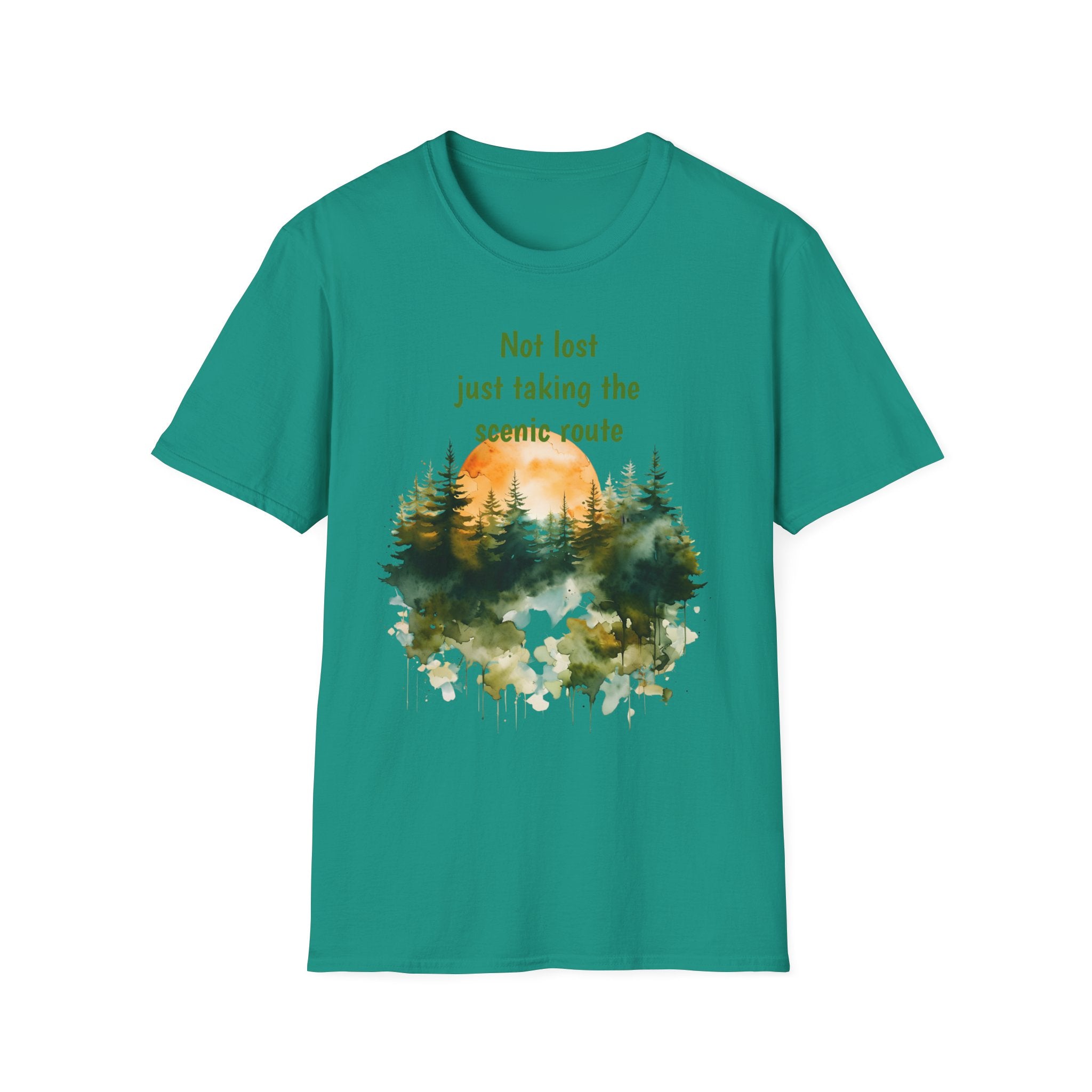 Not Lost just taking the scenic Rt Nature Lover Shirt, Unisex Scenic Route Tee, Adventure Apparel, Gift for Hikers, Outdoor Enthusiast Shirt