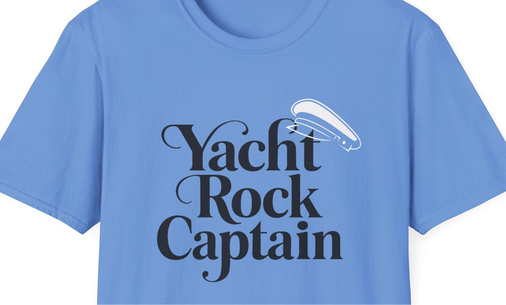 Yacht Rock Captain gift T-Shirt, Retro 70s Music Tee, Vintage Sailboat Shirt, Nautical Captain Top, Boating Apparel, Yachting Gift Unisex