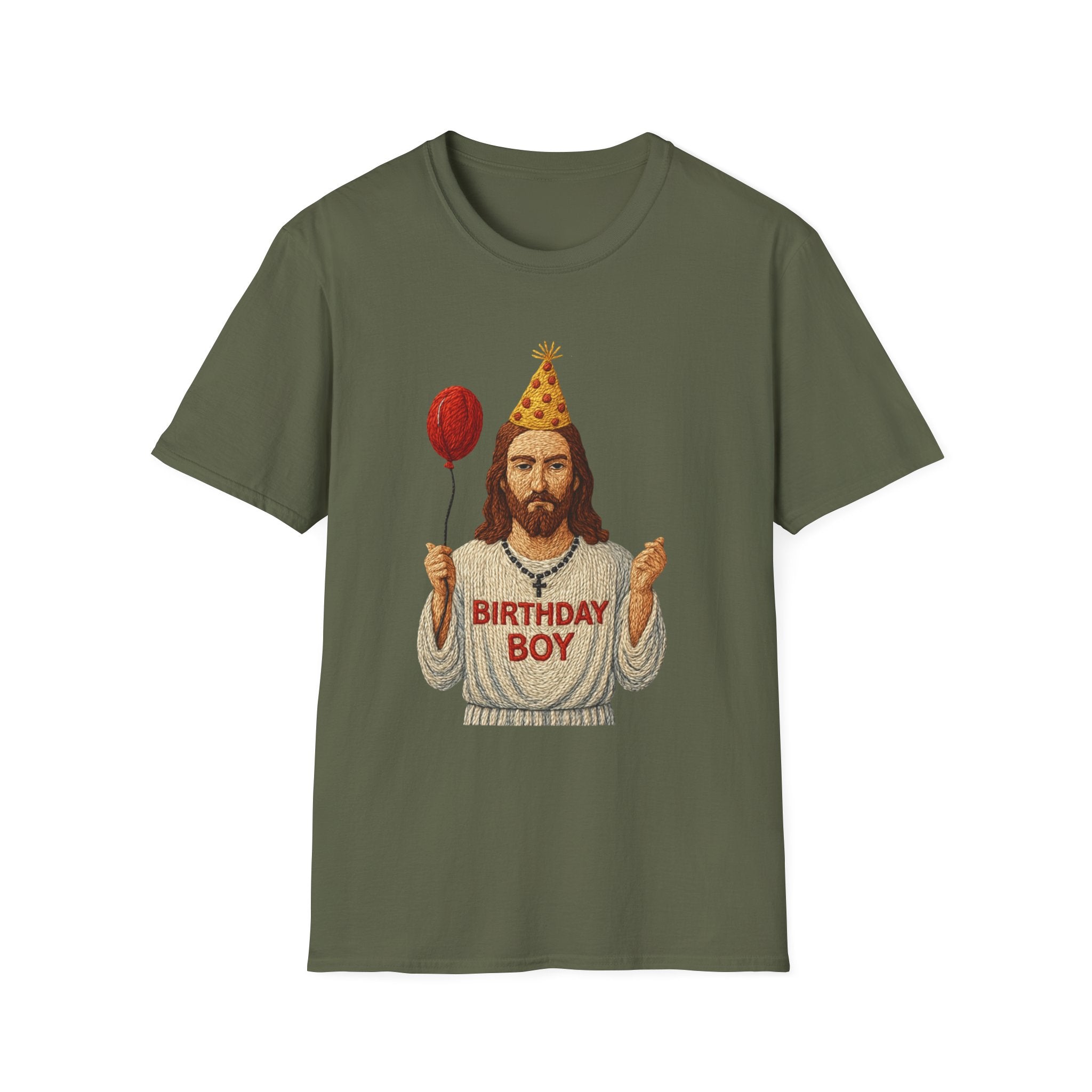 Birthday Boy Jesus T-Shirt party balloon Jesus gift