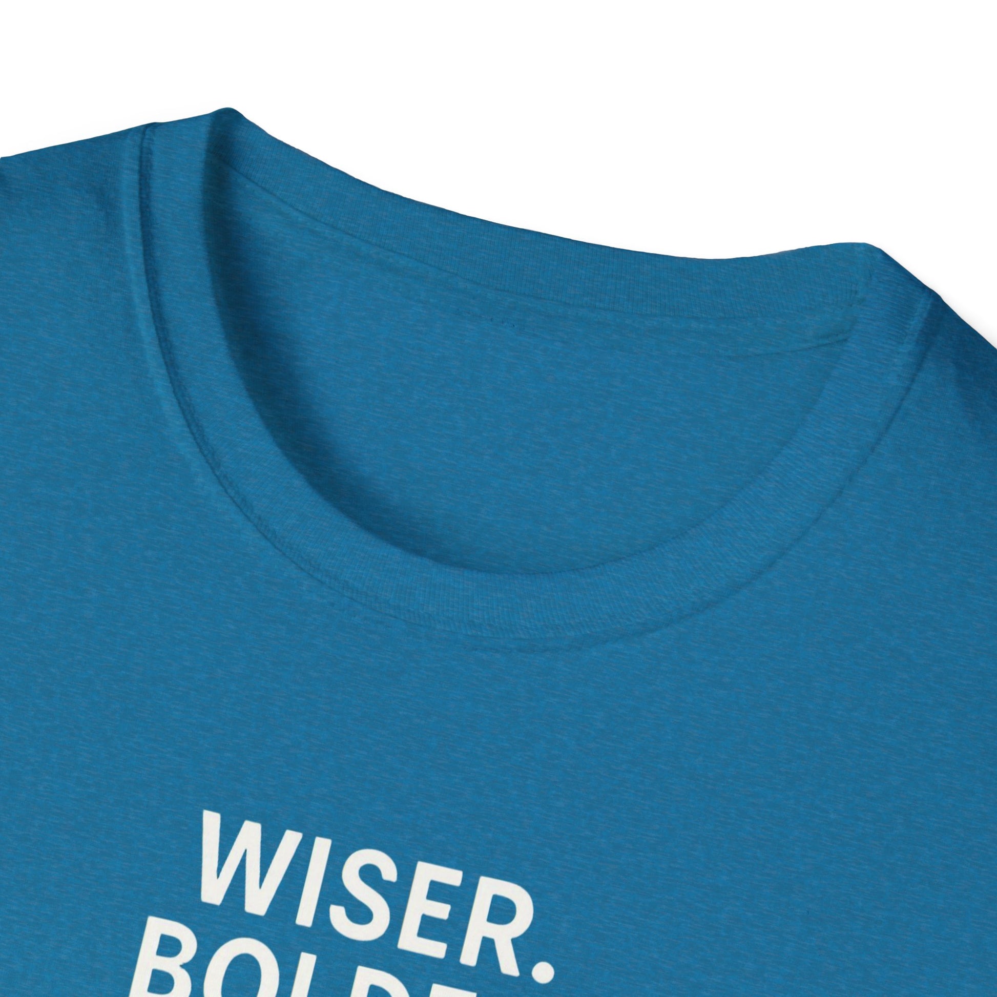 Menopause Transformation Unisex Softstyle T-Shirt, Wiser Bolder Hotter Literally, Hot Flash Tee, Gift for Women, Funny Menopausal Shirt