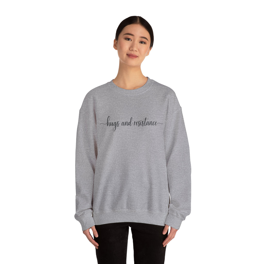Hugs and resistance, cozy Protest Resistance Crewneck Sweatshirt