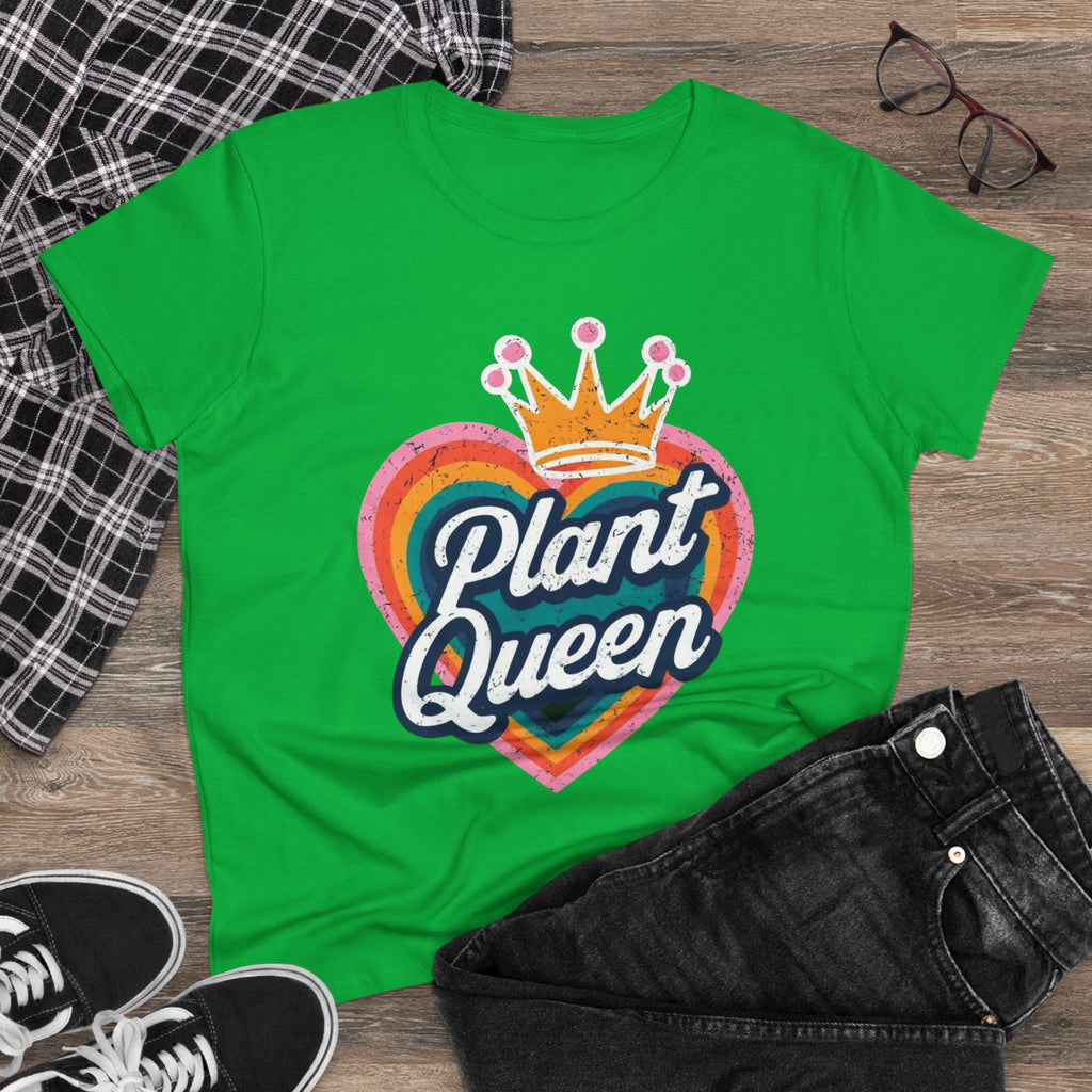BoHo Plant Queen Women vintage Tee, Gardening Flowers Shirt, Plant Lover Gift, Botanical Graphic Top, Earthy Vibes T-Shirt