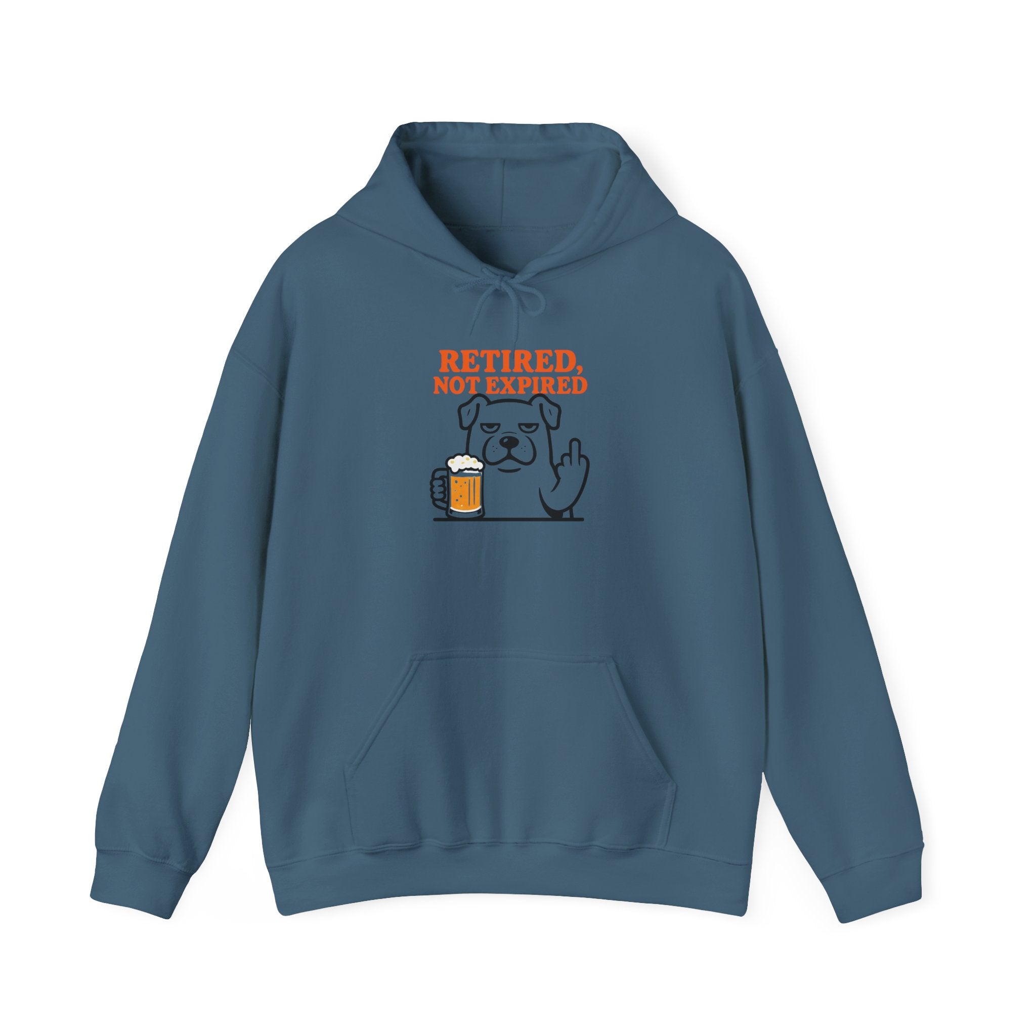 Retired not expired Dog and beer Hoodie, Retirement Adventure Gifts, Funny Unisex Sweatshirt