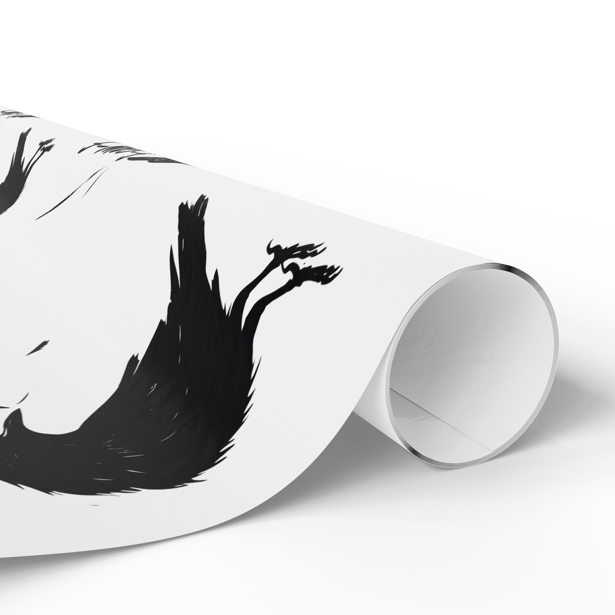 F-Caw-F. F*ck Off! Crow Wrapping Paper funny, sarcastic, crow, lover, edgy, wrapping, and gift paper