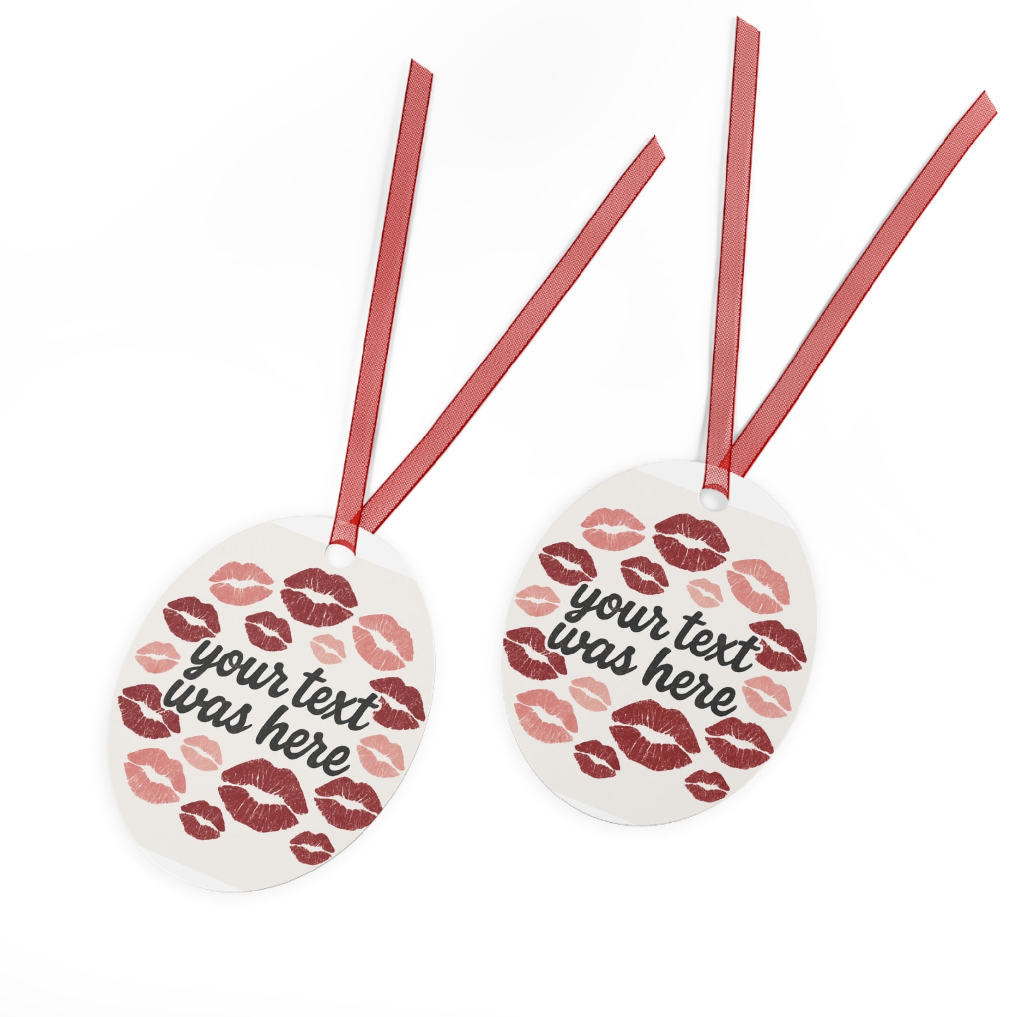 Custom Metal Ornaments personalized to whatever text you would like! Nana was here, Aunty was here. Marry me?