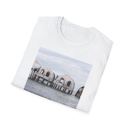 Cape Romano Dome Houses Marco Island Unisex Softstyle T-Shirt, Florida Vacation Beach Tee, Graphic Tee, Coastal Gift, Travel Shirt