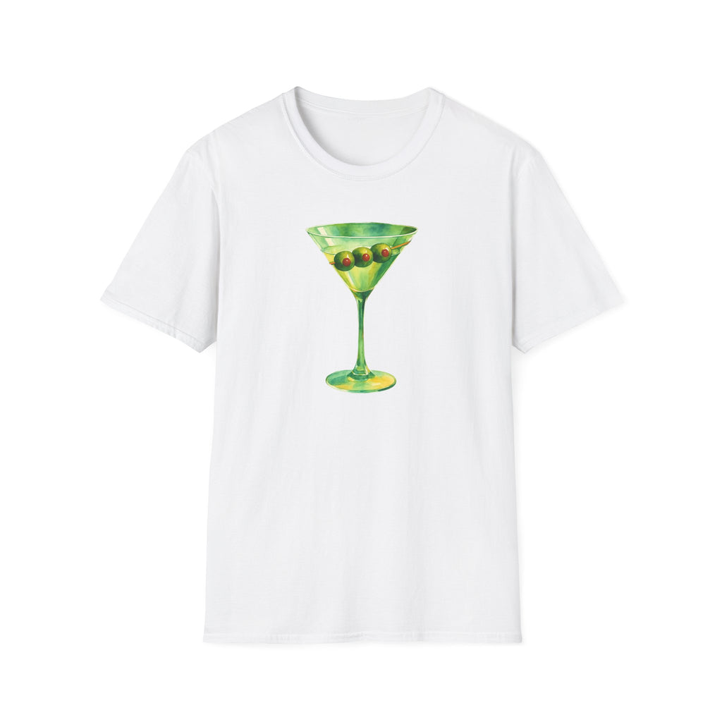 Martini Graphic T-Shirt | Unisex Softstyle Tee | Perfect for Cocktail Lovers, Parties, and Unique Gift Idea, Birthday, Summer Fun gift