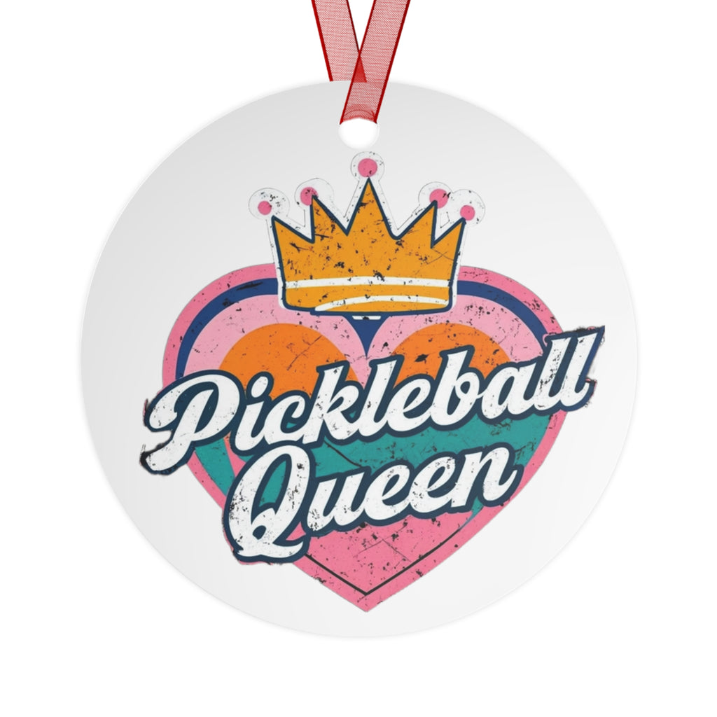 Pickleball Queen Metal Ornaments - Celebrate Your Passion for Pickleball
