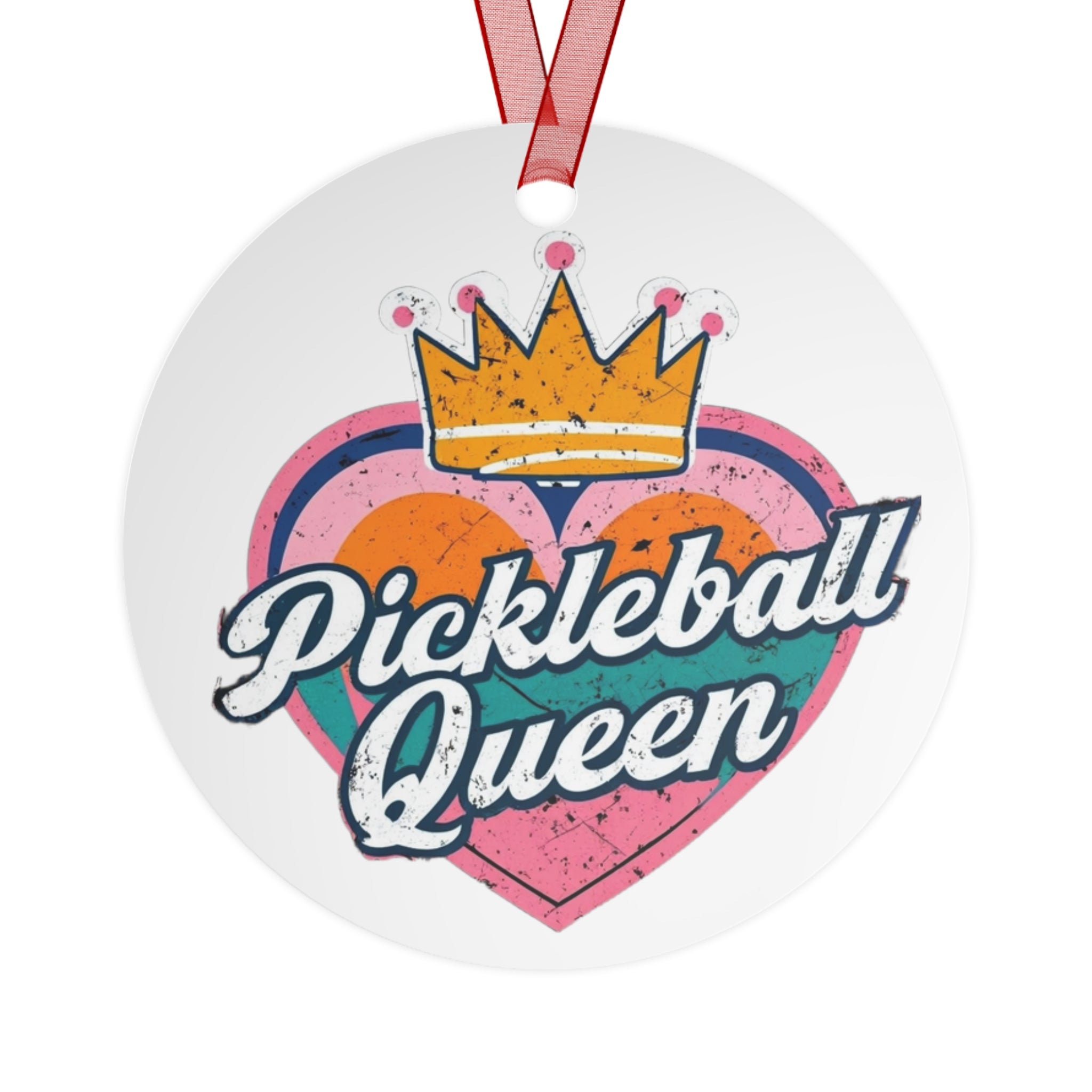 Pickleball Queen Metal Ornaments - Celebrate Your Passion for Pickleball