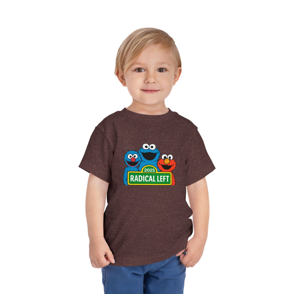 Radical Left Toddler Tee, Cute Kids T-Shirt, Playful Shirt for Babies, Funny Toddler Clothing, Gift for Little Activists
