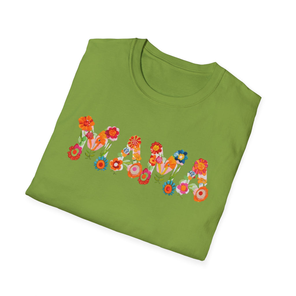 Floral Mama T-Shirt, Mother's Gift, Unisex Tee, Spring Fashion, Handmade Shirt, Gift for Mom, Cute Floral Tee new mom gift