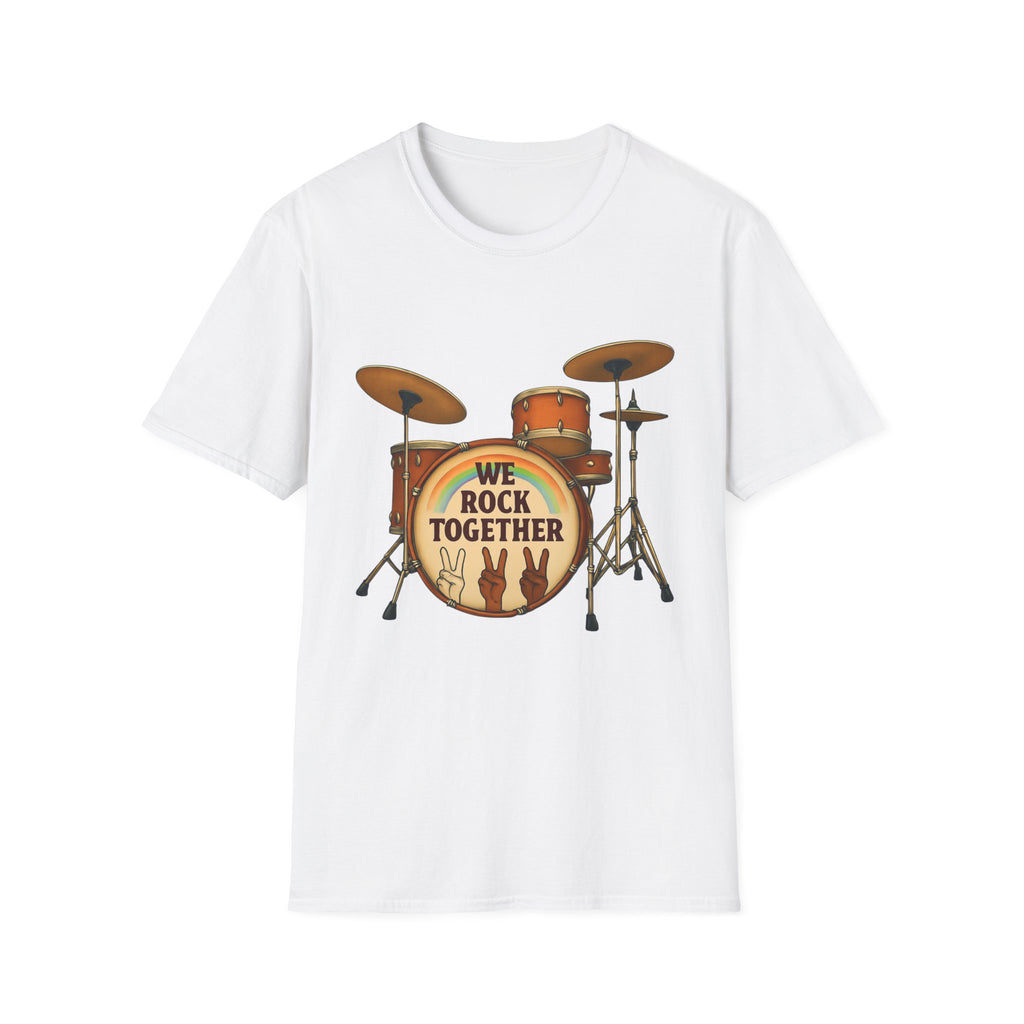 We rock together Equal Rights Political Unisex Tee, LGBTQ Pride Shirt, Protest Rainbow Tee, Liberal Activist Shirt LGBTQ Rights Advocate Top