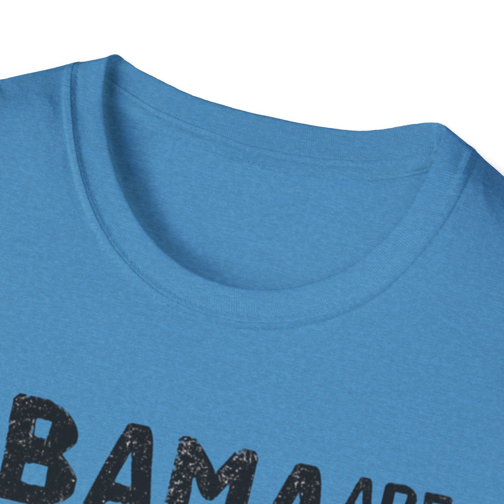 Obama are you coming home? Funny Political T-Shirt, Unisex Softstyle Tee, Humorous Gift. Quirky Apparel, Casual Wear