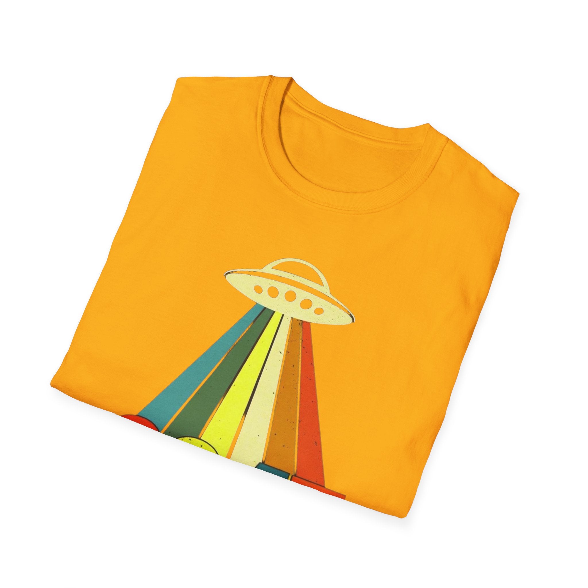 UFO Alien Anti Trump Protest Softstyle T-Shirt, Political Activist Tee, Social Justice Shirt, Protester Gift, Activism Apparel