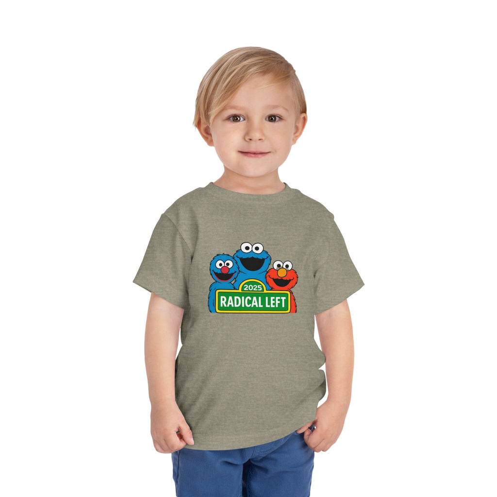 Radical Left Toddler Tee, Cute Kids T-Shirt, Playful Shirt for Babies, Funny Toddler Clothing, Gift for Little Activists
