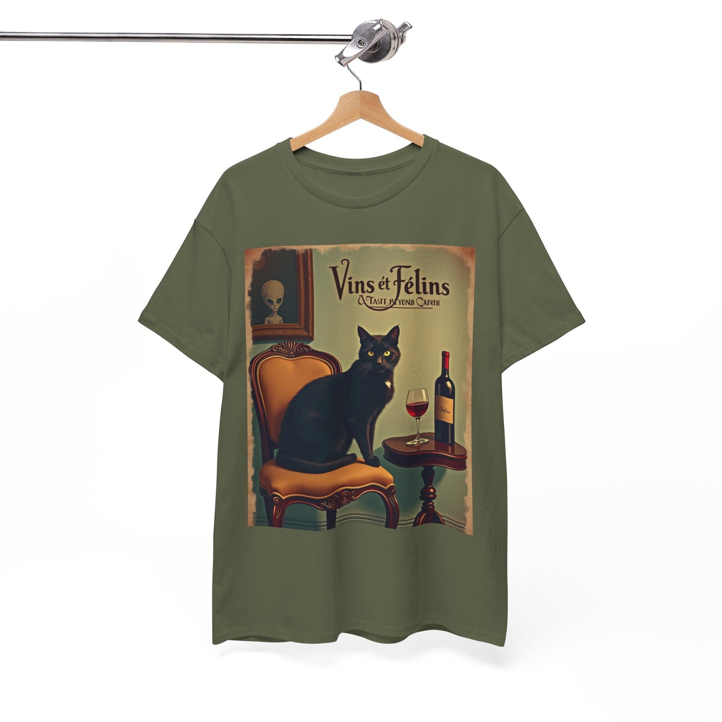 French Wine Kitty Tee