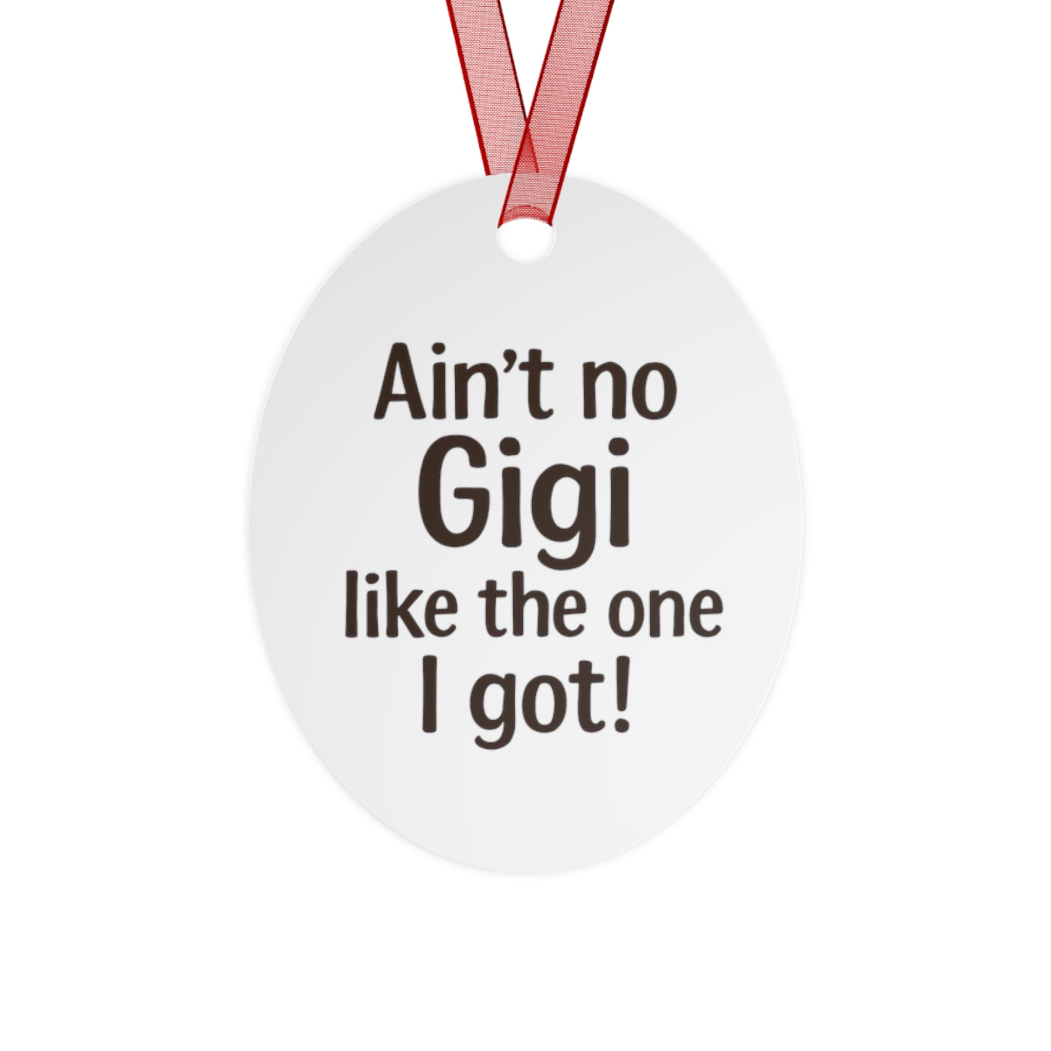 Festive personalized gift.  Metal Ornaments add a name! Nana, Mimi you decide.