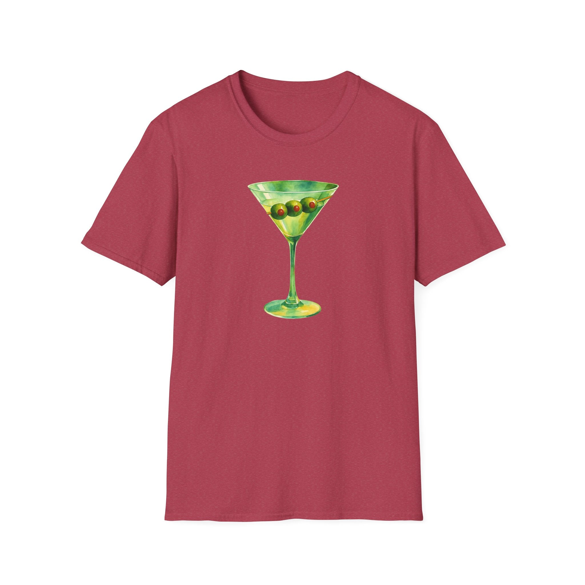 Martini Graphic T-Shirt | Unisex Softstyle Tee | Perfect for Cocktail Lovers, Parties, and Unique Gift Idea, Birthday, Summer Fun gift