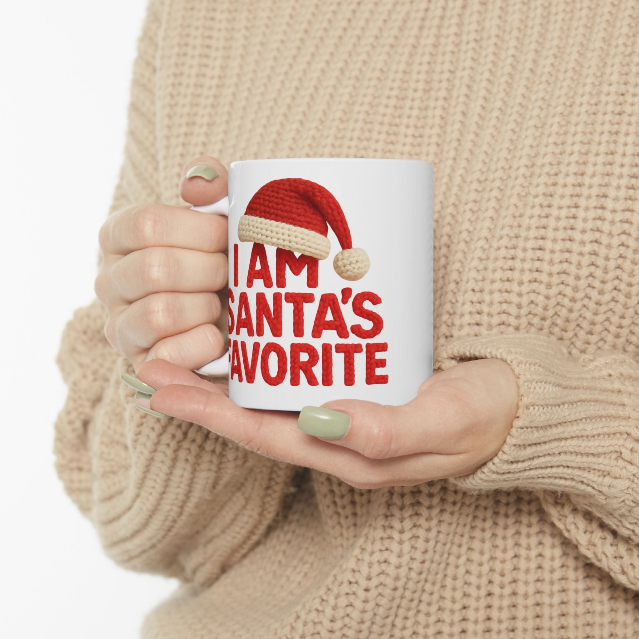 Holiday Santa's Favorite Ceramic Mug