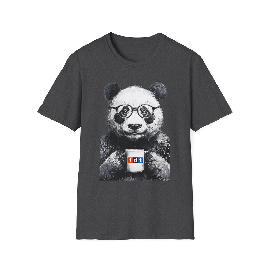 Social Justice Panda Coffee Protest FDT Unisex Softstyle T-Shirt, Anti Trump Activist Tee, Political Statement Shirt