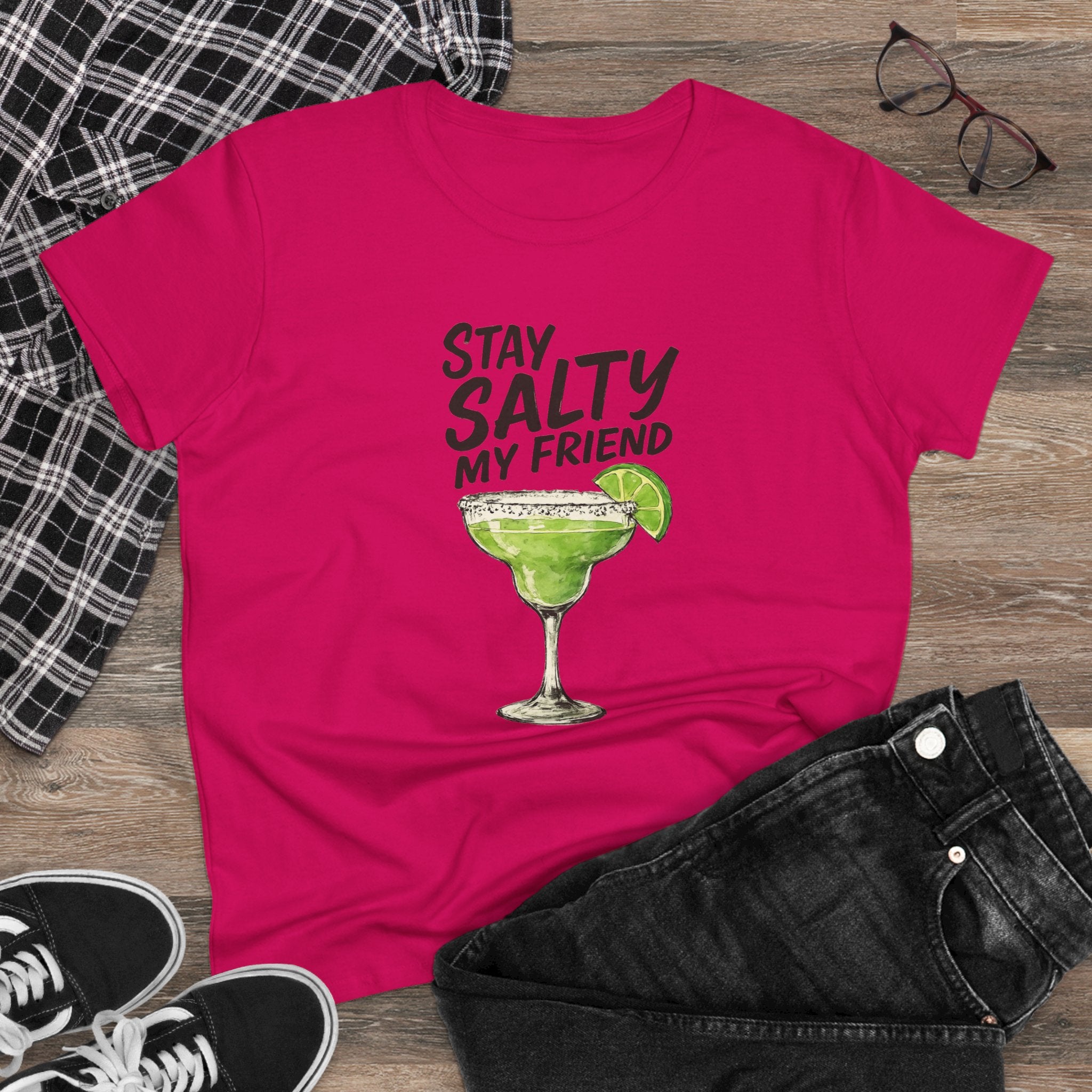 Stay Salty My Friend Margarita Cocktail Party Summer Drinks, Graphic Tee, Beach Vibes Shirt, Summer Vacation Top, Gift for Her,