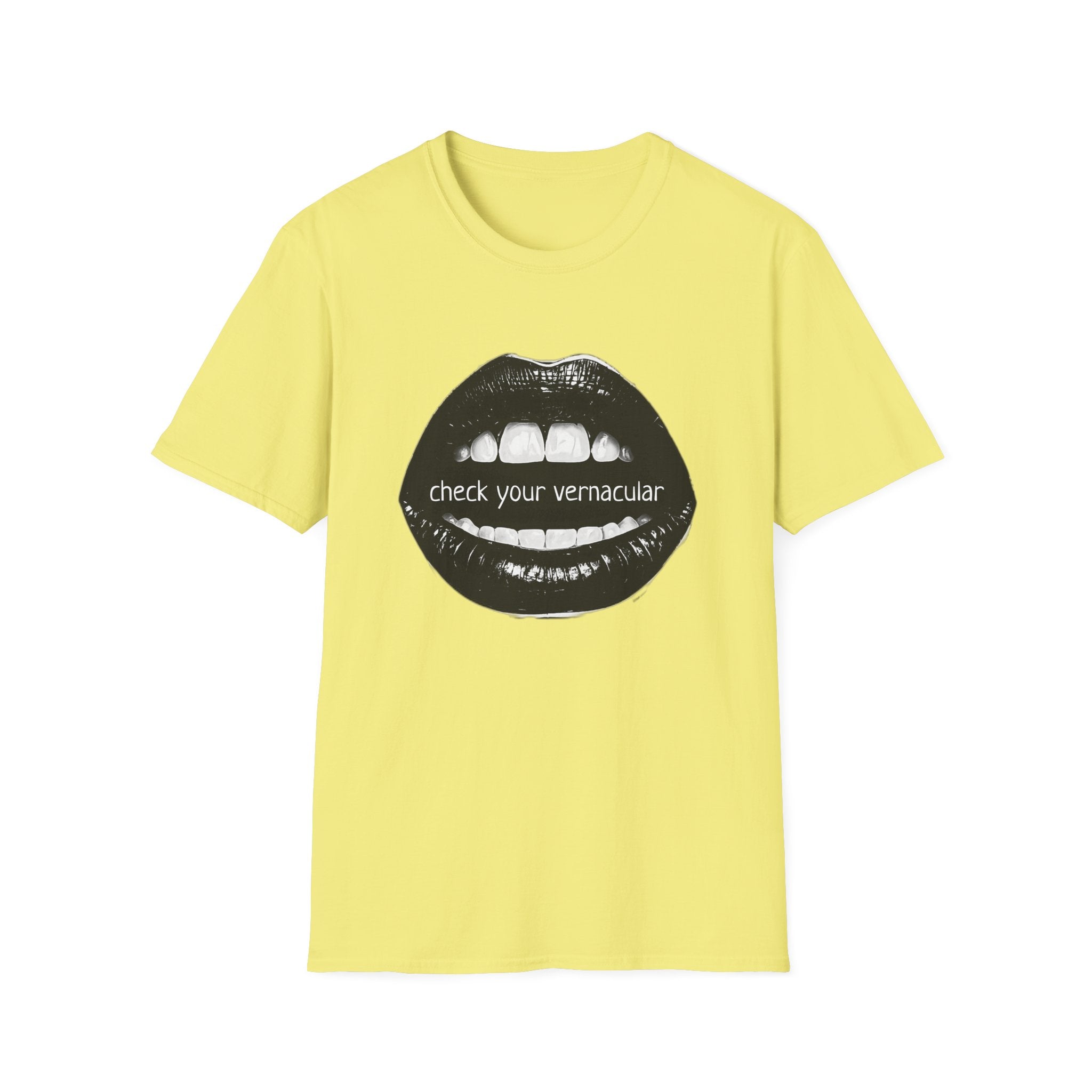 90s Music Lovers Gift Unisex Softstyle T-Shirt, TLC Lyrics Tee, Check Your Vernacular Shirt, Retro Music Fan Clothing, Vintage R&B Top