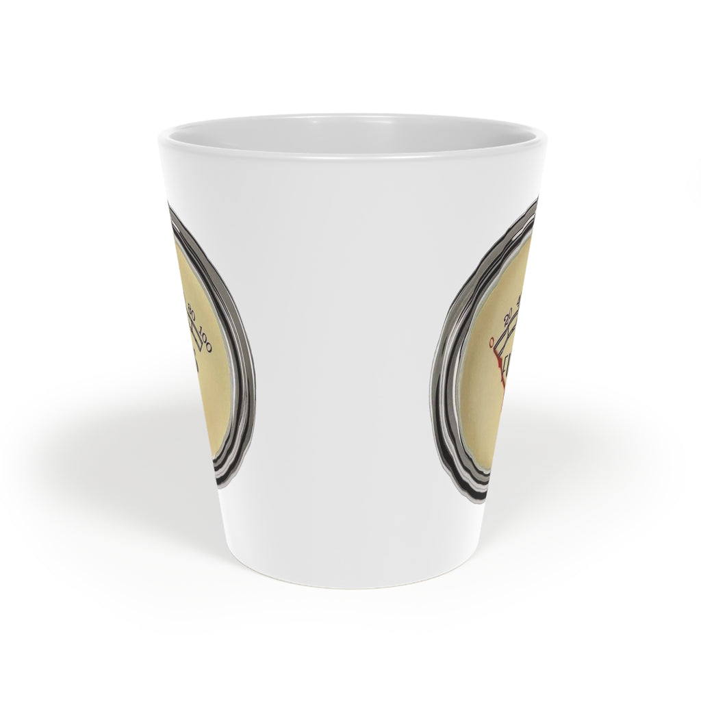 Latte Mug with ZERO F GIVEN Design, Coffee Lover's Gift, Unique Kitchenware, Perfect for Home or Office, Great for Birthdays or Holidays