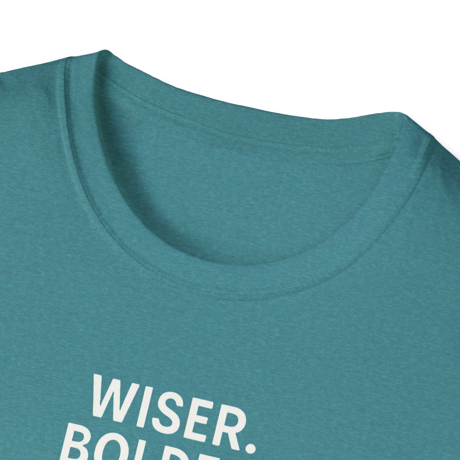 Menopause Transformation Unisex Softstyle T-Shirt, Wiser Bolder Hotter Literally, Hot Flash Tee, Gift for Women, Funny Menopausal Shirt