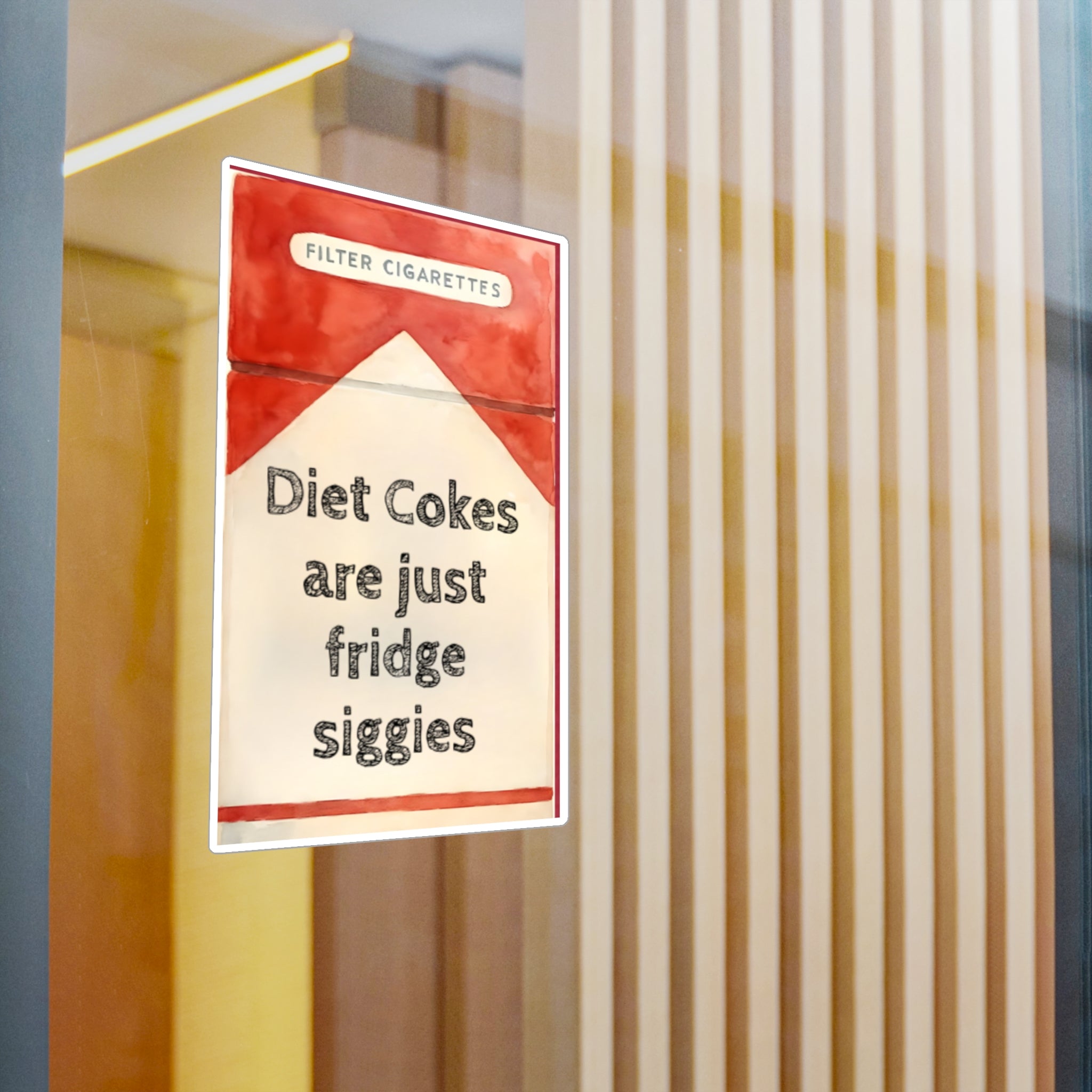 Vinyl Decal Stickers - Diet Coke Fridge Siggies, Laptop Decals, Water Bottle Decor, Car Window Stickers, Phone Case Accessories