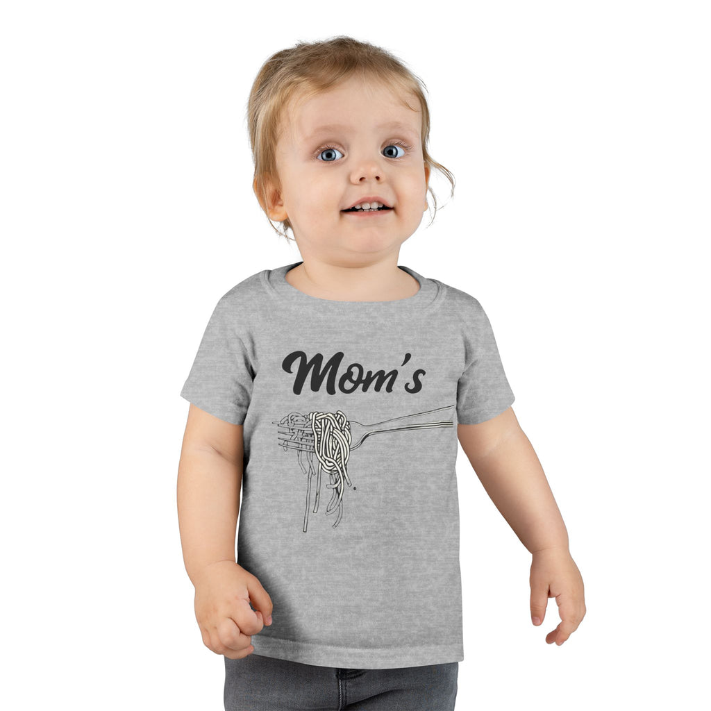 Messy Kid Toddler T-shirt, Mom's Spaghetti Baby Shirt, Fun Kids Clothes, Cute Child Tee, Funny Children's Apparel