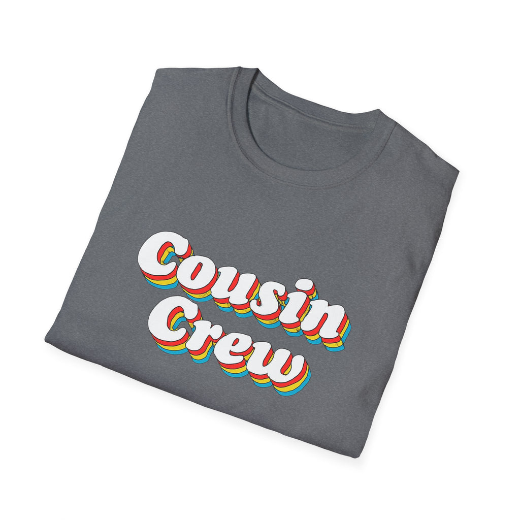 Cousin Crew Unisex T-Shirt - Family Reunion Shirt, Christmas photo gift shirt retro vibe