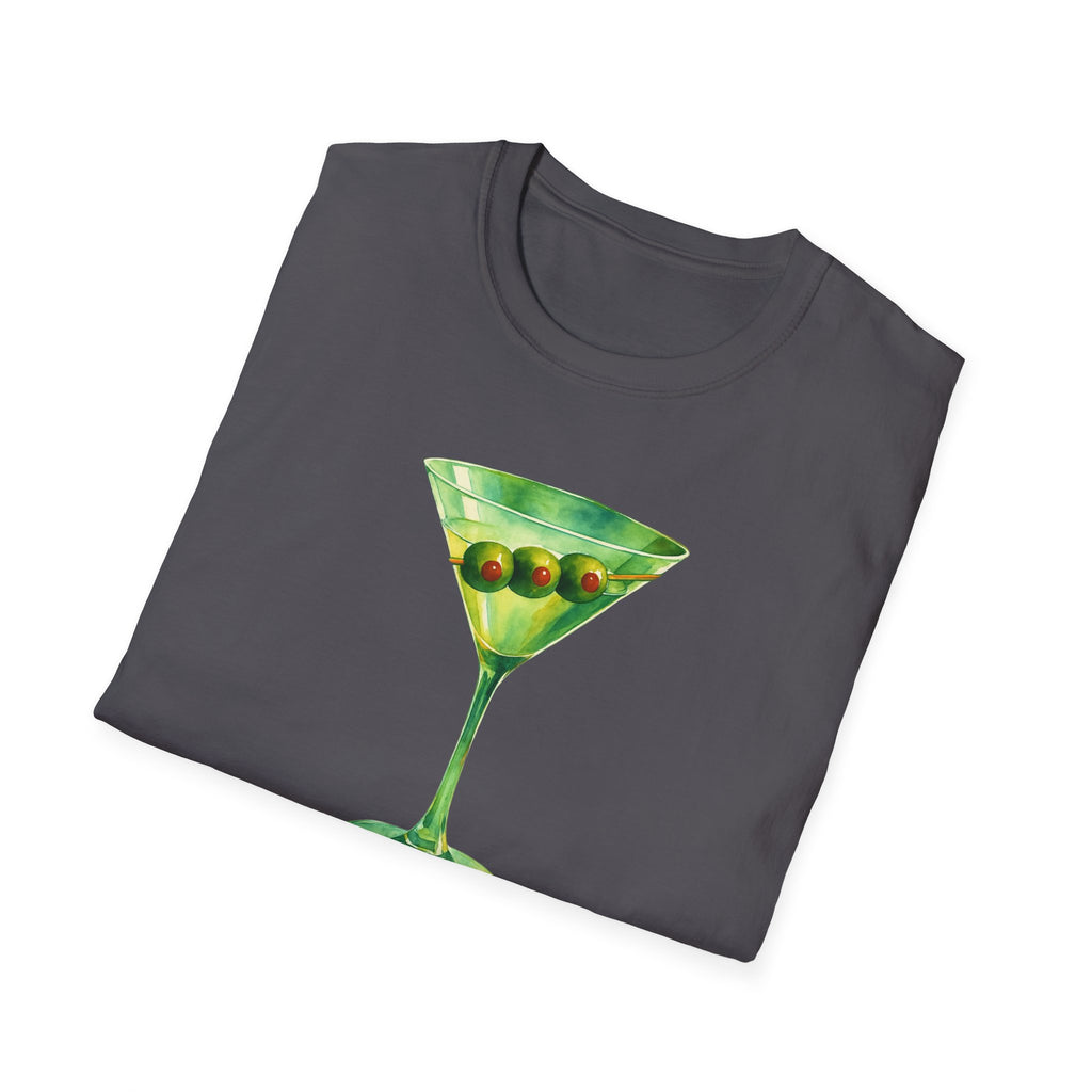 Martini Graphic T-Shirt | Unisex Softstyle Tee | Perfect for Cocktail Lovers, Parties, and Unique Gift Idea, Birthday, Summer Fun gift