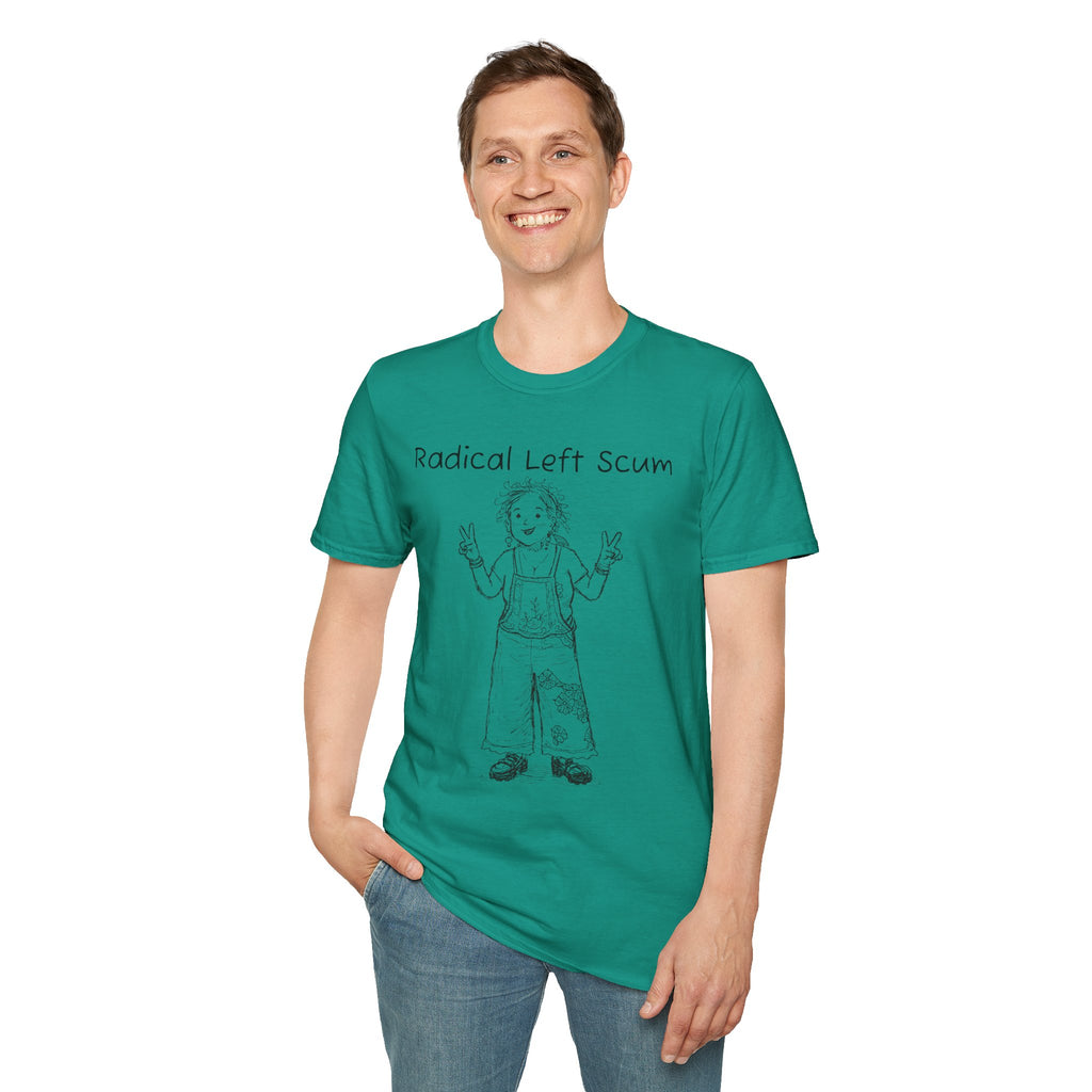 Radical Left Scum T-Shirt — Provocative Political Graphic Tee Anti Trump Streetwear