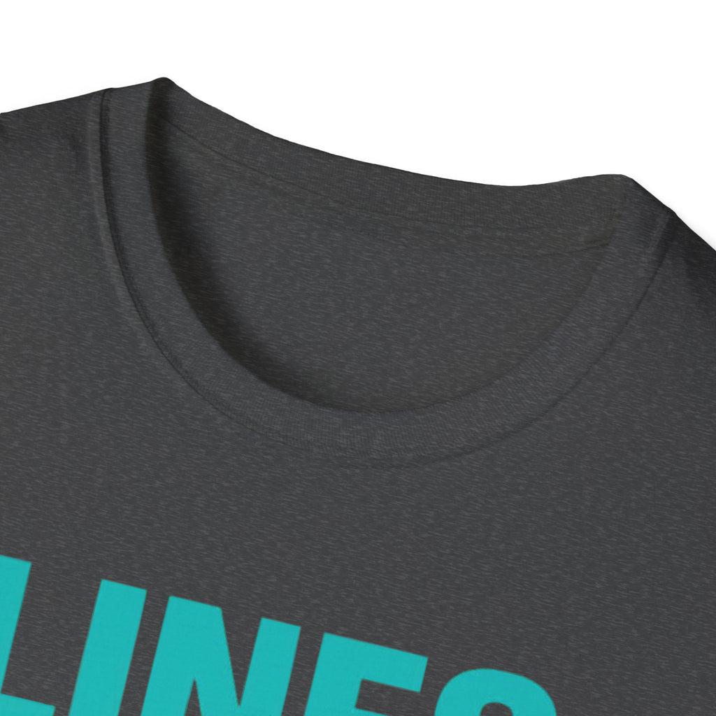 Relaxing Lines cast worries gone T-Shirt - Unisex Softstyle Tee, Casual Wear, Gift for Fishermen, Summer Vibes, Relaxation Shirt
