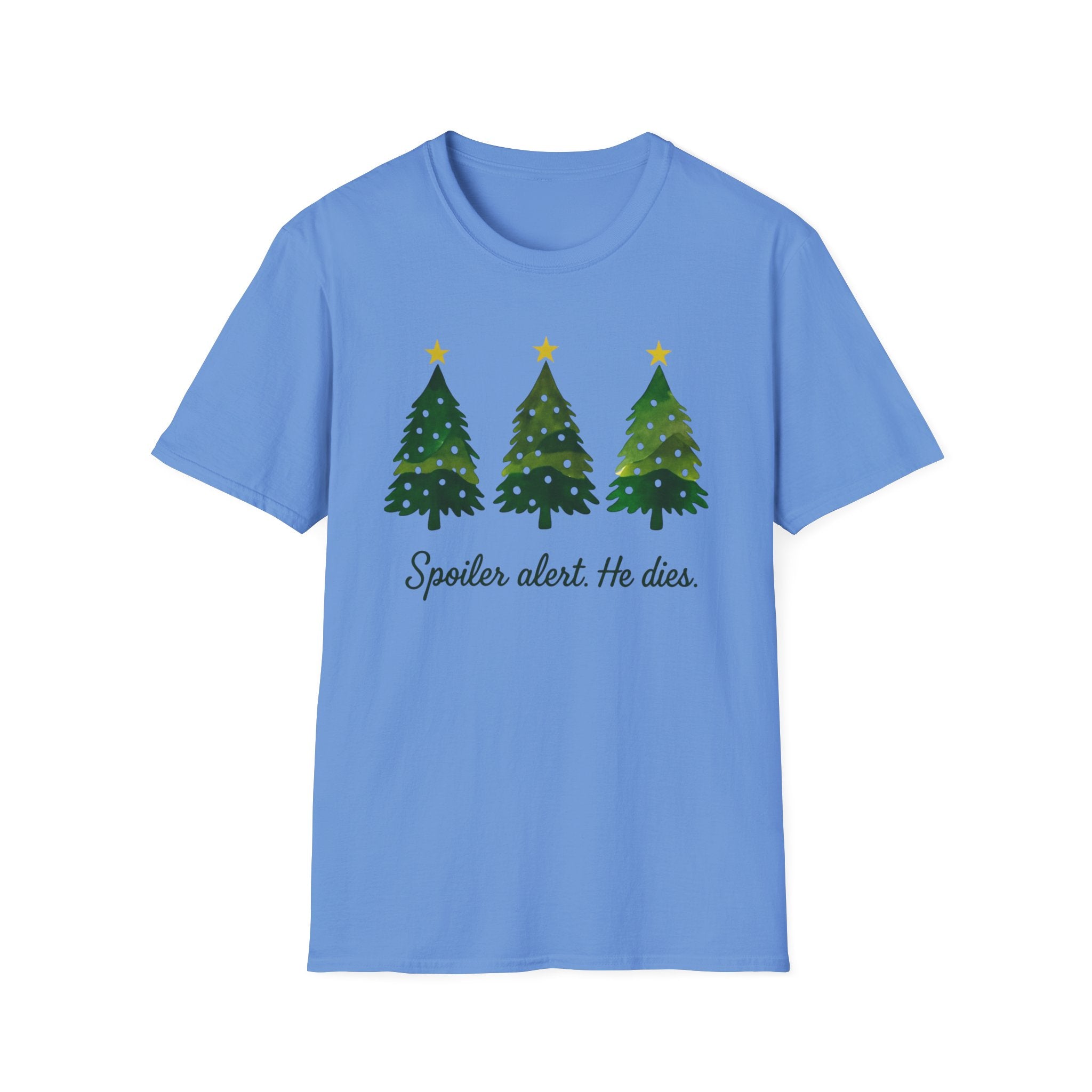 Spoiler Alert. He dies. Funny Jesus Christmas Tree T-Shirt