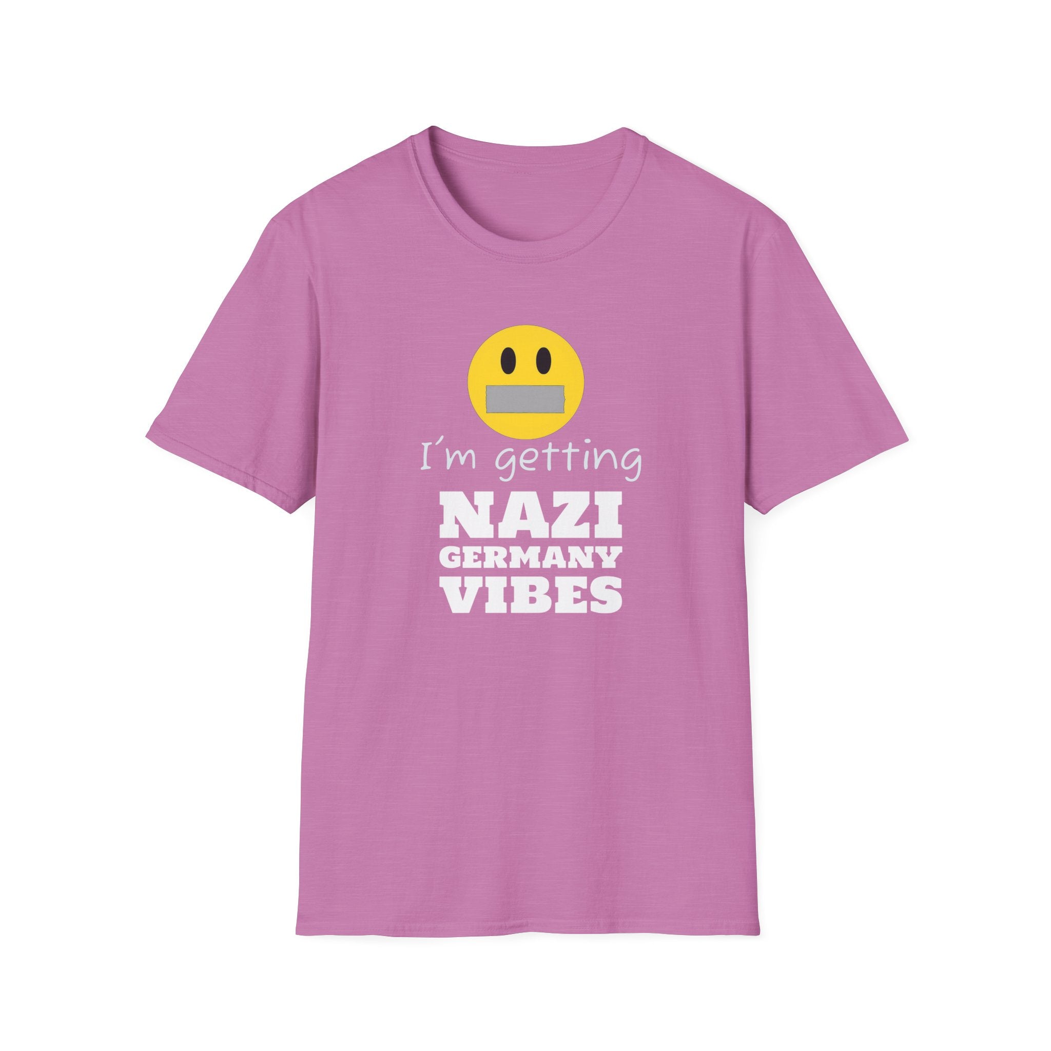 Nazi Germany Vibes, Anti-Trump Resistance T-Shirt, Political Protest Tee, Unisex Softstyle Shirt, Left Wing Activist Clothing, Censorship