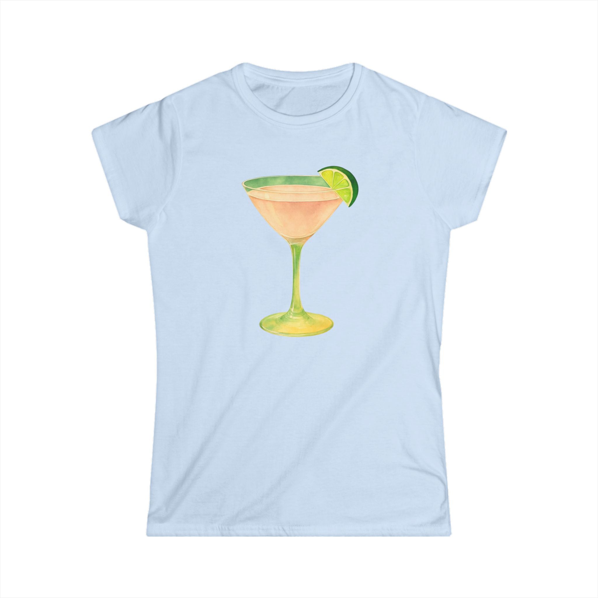 Cosmopolitan Cosmo Cocktail Party Women's Softstyle Tee, Bachelorette Party Vibes Shirt, Boozy Gifts for Her, Cocktail Lover Gift, Party