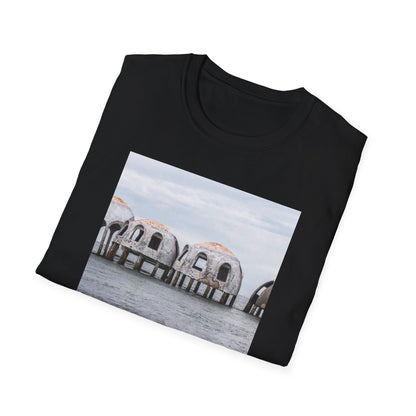 Cape Romano Dome Houses Marco Island Unisex Softstyle T-Shirt, Florida Vacation Beach Tee, Graphic Tee, Coastal Gift, Travel Shirt