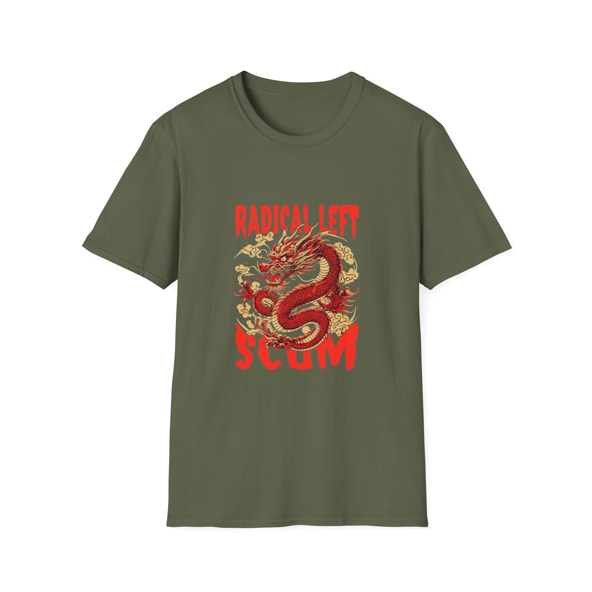 Radical Left Scum Dragon T-Shirt — Anti‑Trump Political Tee