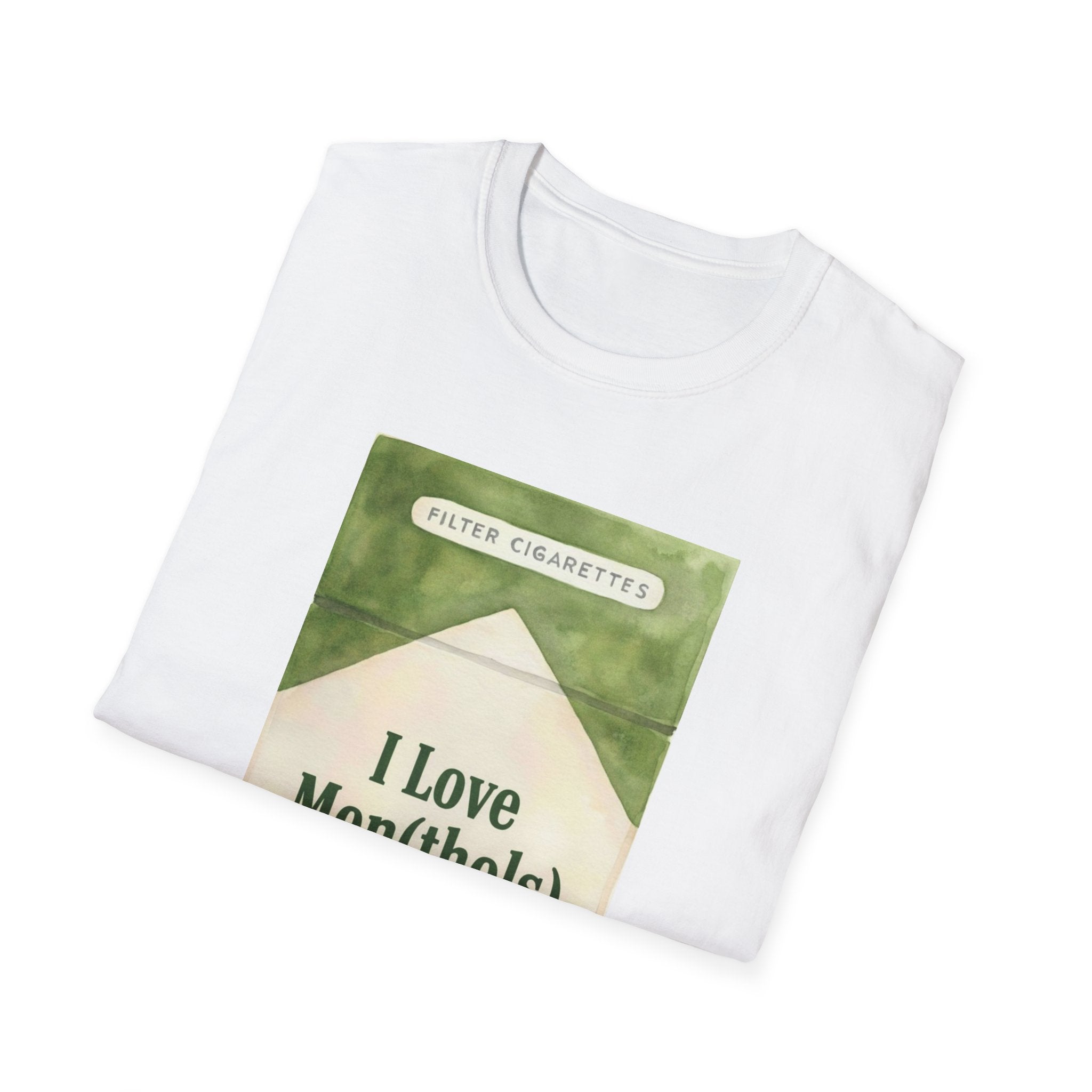 I Love Men(thols) Retro Cigarette Pack Graphic T-Shirt