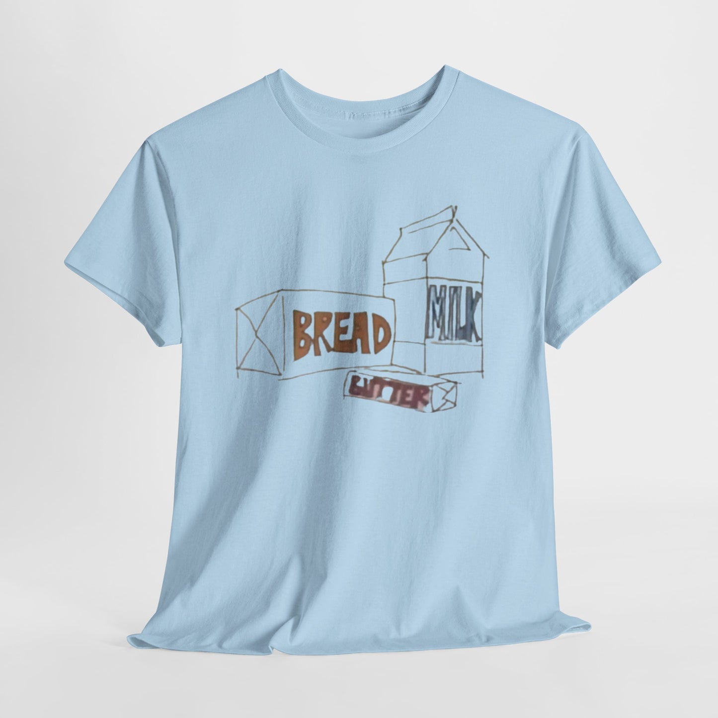 Bread Milk Butter Unisex Heavy Cotton Tee