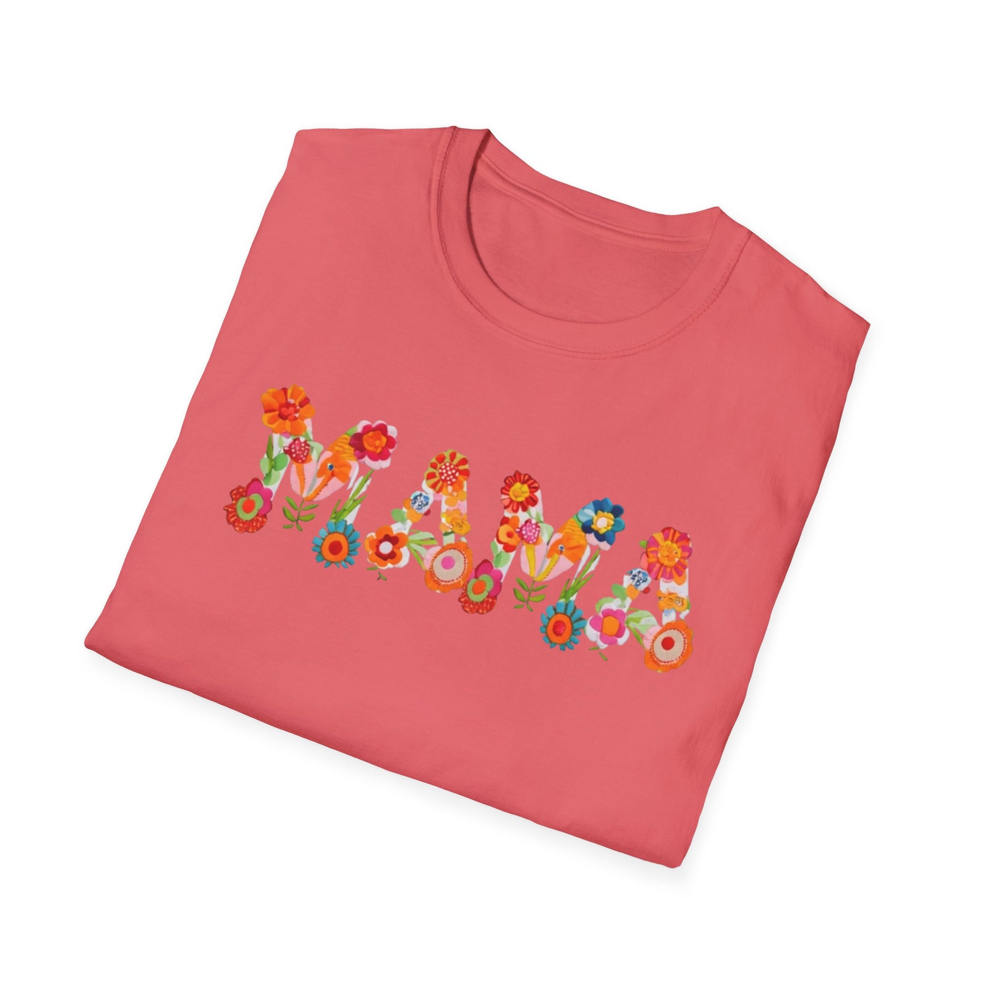 Floral Mama T-Shirt, Mother's Gift, Unisex Tee, Spring Fashion, Handmade Shirt, Gift for Mom, Cute Floral Tee new mom gift